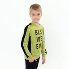 Свитшот для мальчика, цвет салатовый, рост 152 см - фото 33480767