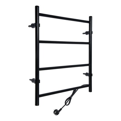 Полотенцесушитель электрический ТЕРА «Электра», 500×600 мм, 4 перекладины, черный