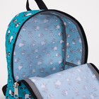 Рюкзак на молнии, цвет голубой - Фото 4