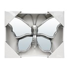Зеркало Qwerty «Баттерфляй», декоративное, 25х25 см, цвет серебро - Фото 2