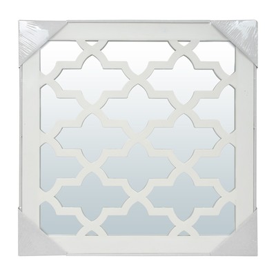 Зеркало Qwerty «Венеция», декоративное, 40х40 см, цвет белый