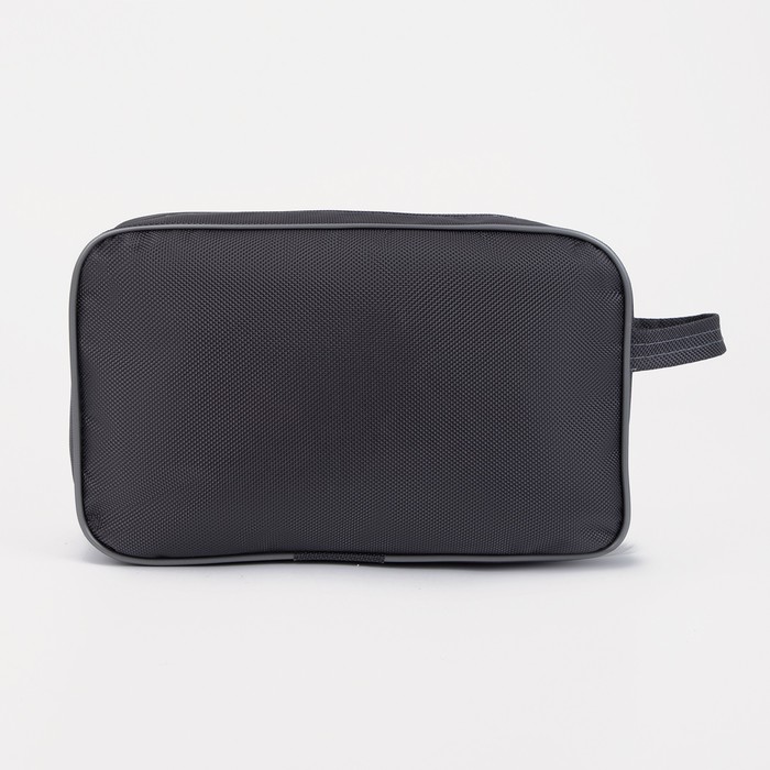 Косметичка на молнии, с подкладом, наружный карман, цвет серый 7837128