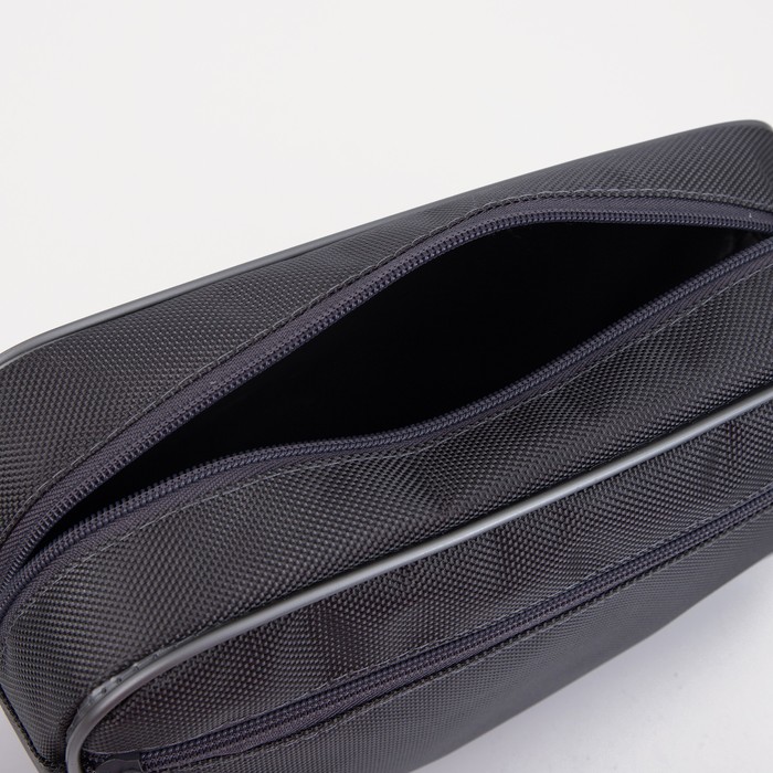 Косметичка на молнии, с подкладом, наружный карман, цвет серый 7837128