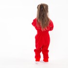 Комбинезон детский, цвет красный, рост 104-110 см (32) - Фото 4