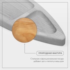 Менажница деревянная «Лодочка», 2 секции, d=30×1 см, берёза - Фото 4