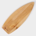 Менажница деревянная «Лодочка», 2 секции, d=30×1 см, берёза - Фото 7