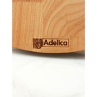 Двухъярусная подставка Adelica, d=32×20×1,8 см, высота 27 см, массив берёзы, пропитано маслом - фото 4351686