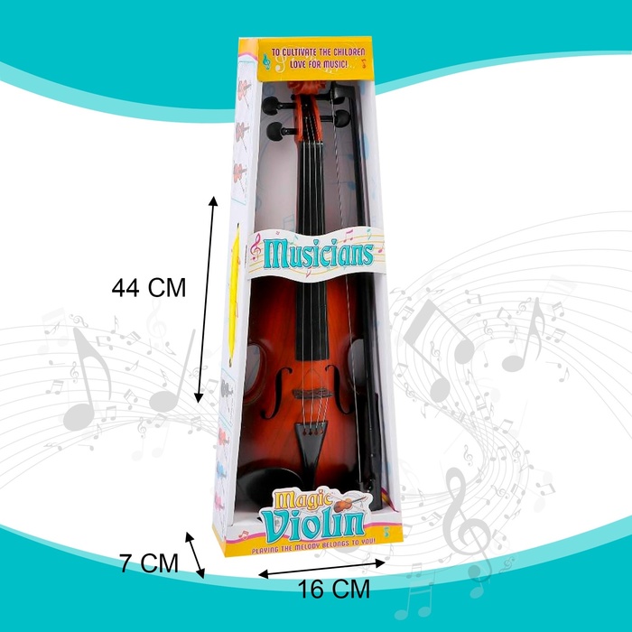 Игрушка музыкальная «Скрипка. Маэстро», звуковые эффекты, цвет коричневый - фото 1885372106
