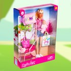 Кукла модель «Молодая мама», с пупсом, с аксессуарами, цвет розовый - фото 3759150
