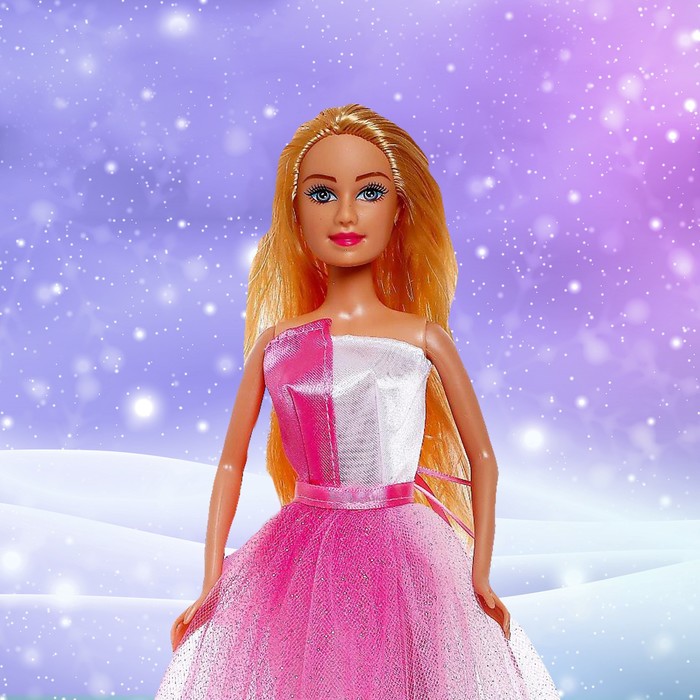 Кукла-модель «Анна», в платье, цвет розовый 54094