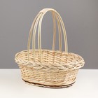 Корзина плетёная для хранения, 30×20×10 см, ручка h=20 см, ива - Фото 2