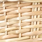Корзина плетёная для хранения, 30×20×10 см, ручка h=20 см, ива - Фото 7