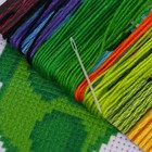 Вышивка крестиком для детей «Динозавр», набор для творчества, 14×10 см - Фото 5