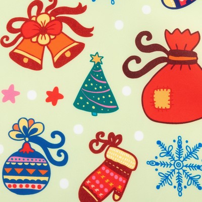 Фартук Доляна «Новогодние мотивы», 70×54 см, 100% п/э