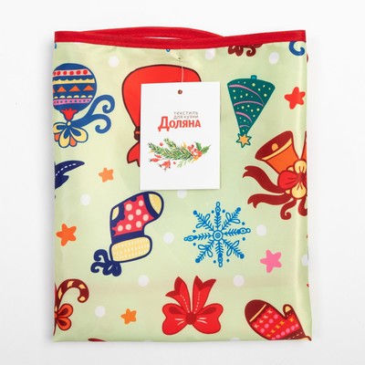 Фартук Доляна «Новогодние мотивы», 70×54 см, 100% п/э