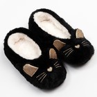 Носки-тапочки женские MINAKU «Зайка», цвет чёрный, размер 36-37 (23 см) - фото 318870478