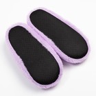 Носки-тапочки женские MINAKU «Сердечко», цвет сиреневый, размер 36-37 (23 см) - фото 66710