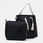 Сумка детская на молнии, косметичка, чёрная - Фото 2