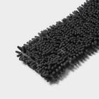 Насадка для плоской швабры Доляна, 43×13 см, микрофибра букли, цвет серый - Фото 3
