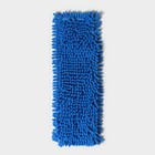 Насадка для плоской швабры Доляна, 43×13 см, микрофибра букли, цвет синий - фото 9678932