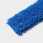 Насадка для плоской швабры Доляна, 43×13 см, микрофибра букли, цвет синий - Фото 3