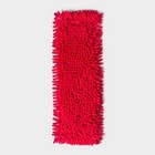 Насадка для плоской швабры Доляна, 43×13 см, микрофибра букли, цвет красный - Фото 2