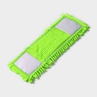 Насадка для плоской швабры «Доляна», 40×10 см, микрофибра букли, 80 г, зелёная - Фото 3