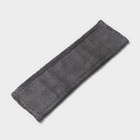 Насадка для плоской швабры Доляна, 42×12 см, 60 гр, микрофибра, цвет серый - фото 1250904