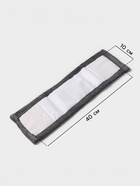 Насадка для плоской швабры «Доляна», 40×10 см, микрофибра, 60 г, серая - Фото 2