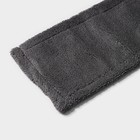Насадка для плоской швабры Доляна, 42×12 см, микрофибра, цвет серый - Фото 3