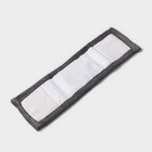 Насадка для плоской швабры Доляна, 42×12 см, микрофибра, цвет серый - фото 6597585