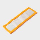 Насадка для плоской швабры Доляна, 42×12 см, микрофибра, цвет оранжевый - фото 6597589