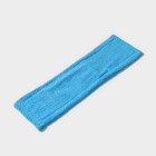 Насадка для плоской швабры Доляна, 42×12 см, микрофибра, цвет синий - Фото 2