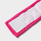 Насадка для плоской швабры Доляна, 42×12 см, микрофибра, цвет розовый - Фото 5