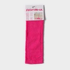 Насадка для плоской швабры Доляна, 42×12 см, микрофибра, цвет розовый - фото 6597601