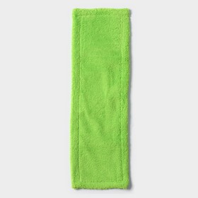 Насадка для плоской швабры Доляна, 42×12 см, 60 гр, микрофибра, цвет зелёный