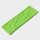 Насадка для плоской швабры Доляна, 42×12 см, микрофибра, цвет зелёный - фото 6597604