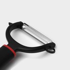 Овощечистка Доляна Digma, 17 см, нержавеющая сталь, чёрная - Фото 6