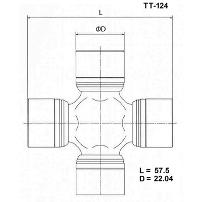 Крестовина карданного вала TOYO TT-124