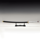 Сувенирное оружие "Катана Гиу" 104 см, клинок 68 см, чёрная с белым, на подставке - Фото 2