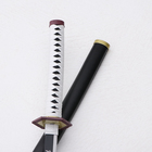 Сувенирное оружие "Катана Гиу" 104 см, клинок 68 см, чёрная с белым, на подставке - Фото 4