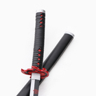 Сувенирное оружие "Катана Кеджу" 104 см, клинок 68 см, чёрная, на подставке - Фото 4