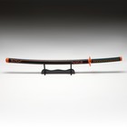 Макет оружия «Сувенирная катана на подставке. Нобу», 104 см, клинок 68 см, рукоять зеленая - Фото 2