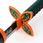 Макет оружия «Сувенирная катана на подставке. Нобу», 104 см, клинок 68 см, рукоять зеленая - Фото 5