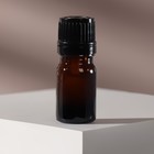 Бутылочка стеклянная стеклянная для хранения, с капельным дозатором, 5 мл, цвет чёрный/коричневый - Фото 1
