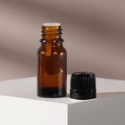 Бутылочка стеклянная для хранения, с капельным дозатором, 10 мл, цвет чёрный/коричневый - Фото 3