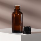Бутылочка стеклянная для хранения, с капельным дозатором, 50 мл, цвет чёрный/коричневый - Фото 3
