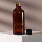Бутылочка стеклянная для хранения, с капельным дозатором, 100 мл, цвет чёрный/коричневый - Фото 3