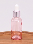 Бутылочка стеклянная для хранения, с пипеткой, 30 мл, розовая - Фото 2