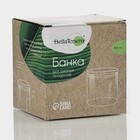 Банка для сыпучих продуктов BellaTenero «Эко», 550 мл, 10×10.5 см, с бамбуковой крышкой, стекло, прозрачная - фото 321936492